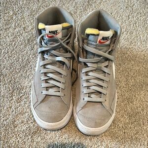 Gray Nike Blazer Mid Sneakers